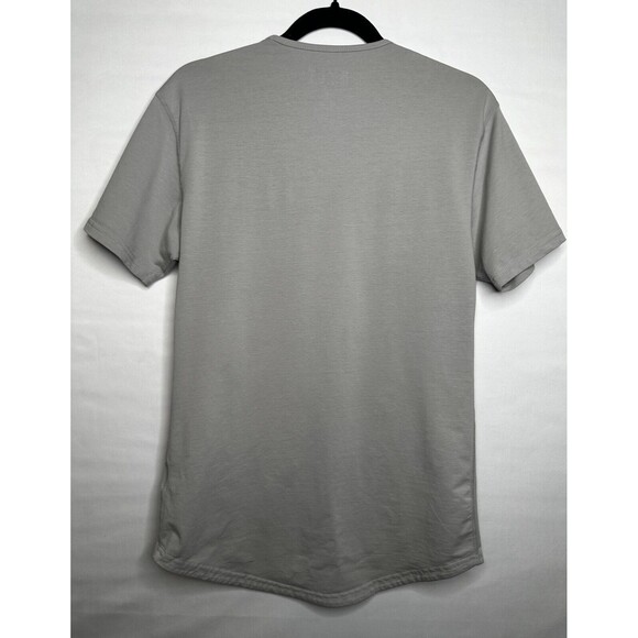 BYLT Premium Basics Drop Cut Lux Short Sleeve Gray Shirt Men’s Size Small - Picture 5 of 8